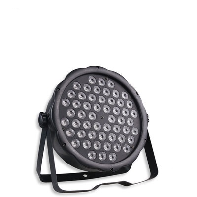 Hot sales led flat par light 54pcs*2w RGBW led par light dmx dj lighting, plastic flat Par for promotion